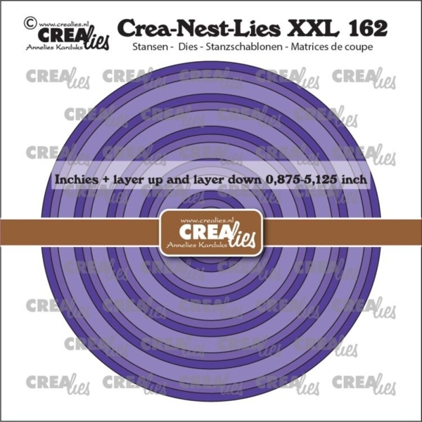 Crea-Nest-Lies XXL #162 Inchies Circles, Stanze - Crealies