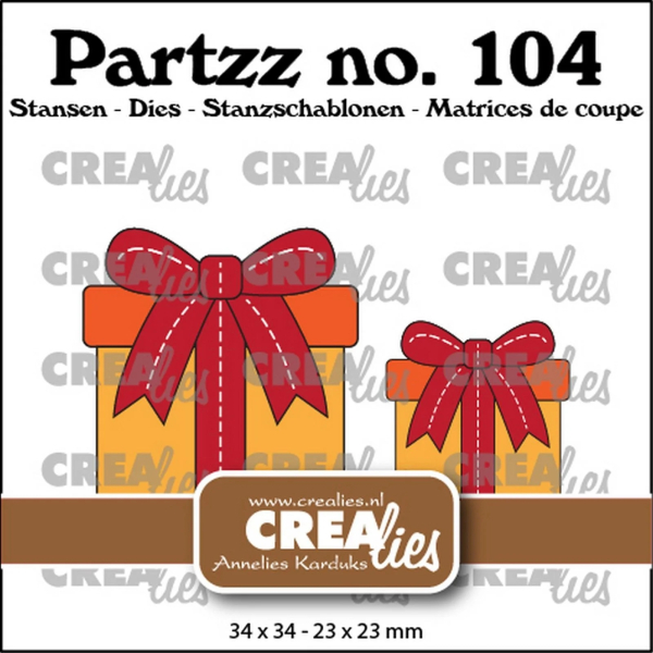 Partz #103 Geschenk Mittel & Klein, Stanze - Crealies
