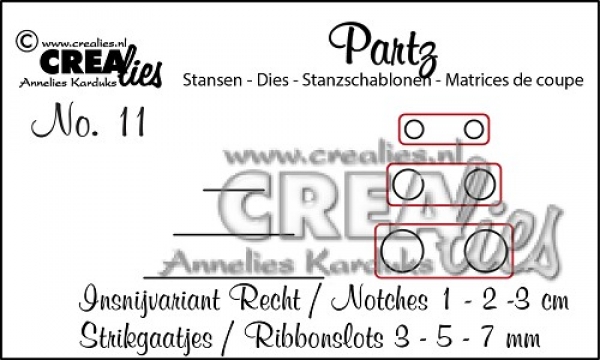 Partz #11 Kerben und Bandlöcher, Stanze - Crealies