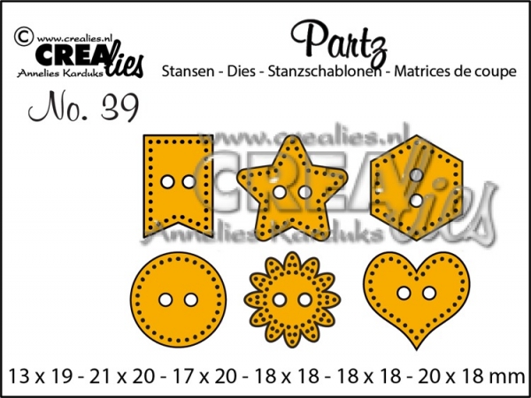 Partz #39 Buttons, Stanze - Crealies