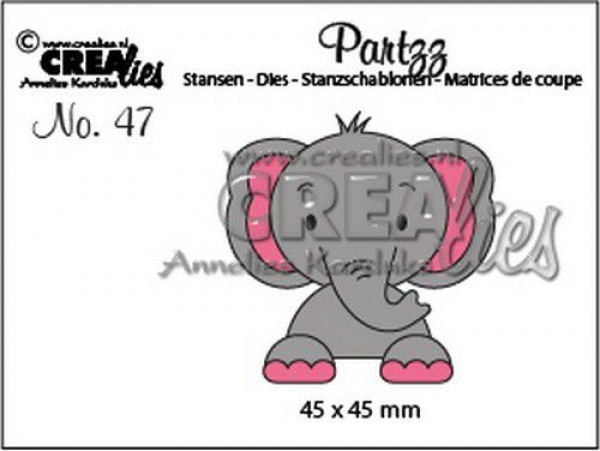 Partz #47 Elephant, Stanze - Crealies