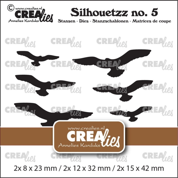 Silhouetzz Flying Birds, Stanze - Crealies