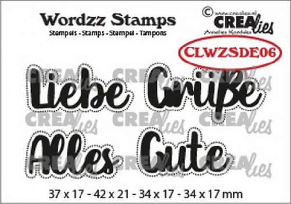 Wordzz#06 Alles Gute, Clearstamp - Crealies