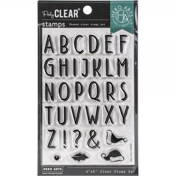 Shadowed Letter Set, Clearstamp - Hero Arts
