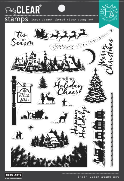 North Pole Scenics, Clearstamp - Hero Arts