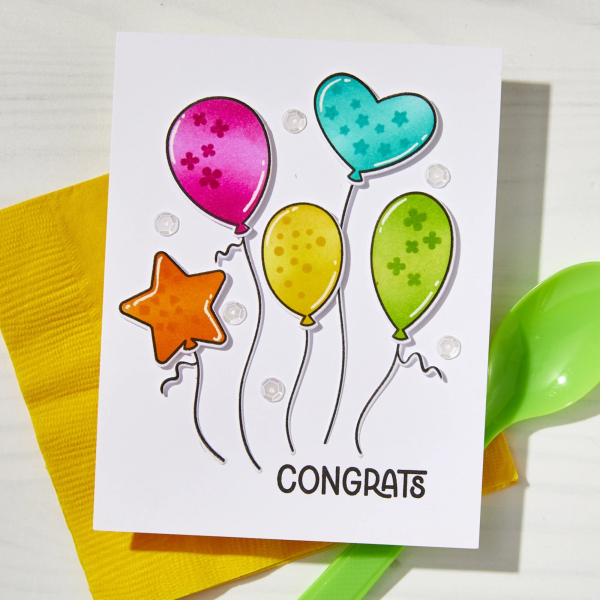 Balloons, Clearstamp - Hero Arts