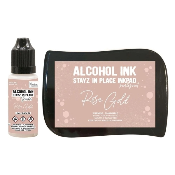 Stayz In Place Alcohol Ink, Rose Gold - Couture Creations