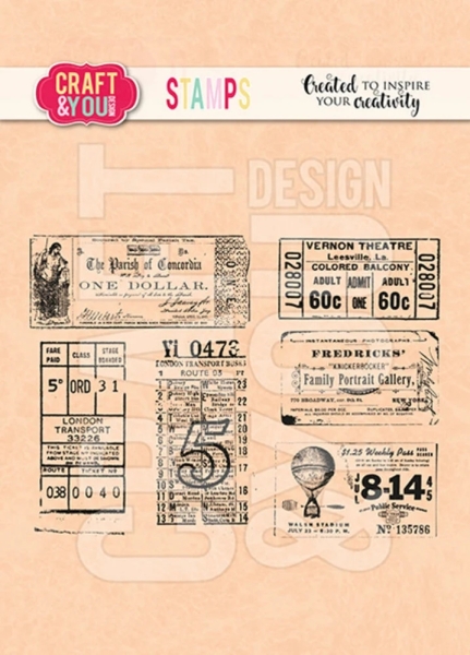 Ticket Set, Clearstamp - Craft&You