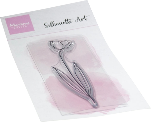 Silhouette Art Tulip, Clearstamp - Marianne Design