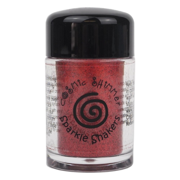 Cosmic Shimmer Sparkle Shaker, Cherry Red - Creative Expressions