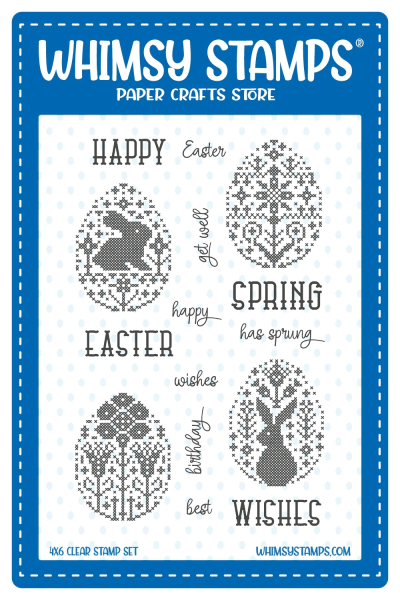 Cross Stich Spring, Clearstamps - Whimsy Stamps
