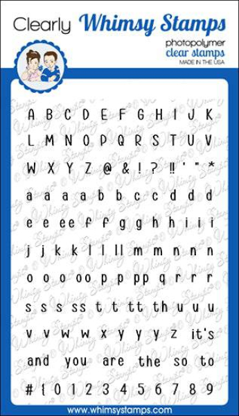 Alphabet Mini, Clearstamps - Whimsy Stamps