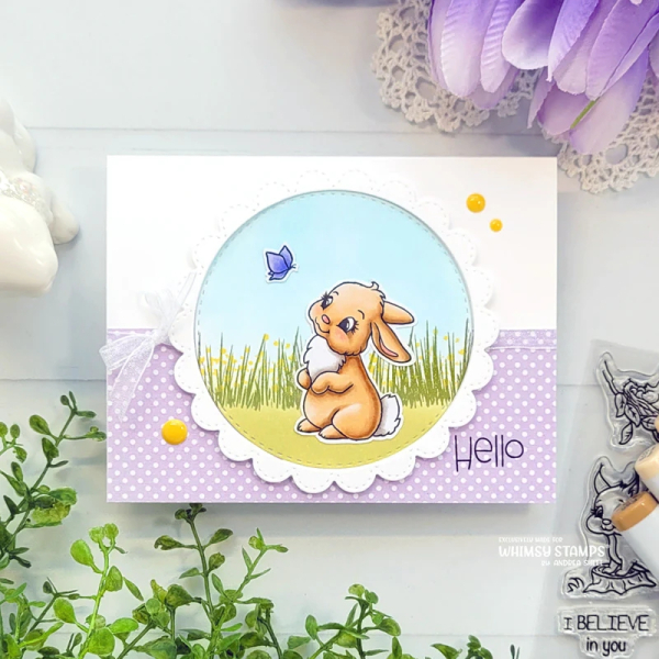 Wild Flower Grass, Clearstamps - Whimsy Stamps