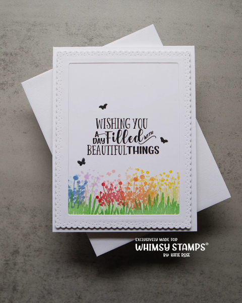 Wild Flower Grass, Clearstamps - Whimsy Stamps