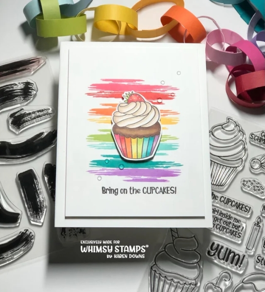 Paint Brush Strokes, Clearstamps - Whimsy Stamps