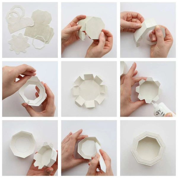 Achteckbox mit Fenster, Stanze - Alexandra Renke