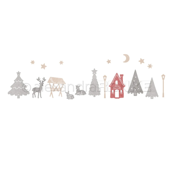 Weihnachtsstadt Szene, Stanze - Alexandra Renke