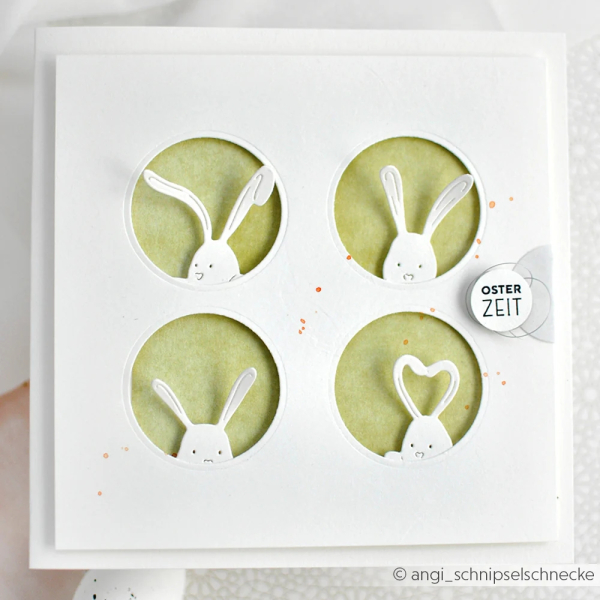 Neugierige Häschen, Stanze - Alexandra Renke