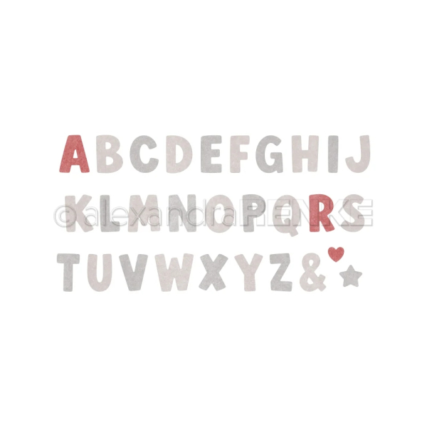 Weiches Bold Alphabet Groß, Stanze - Alexandra Renke
