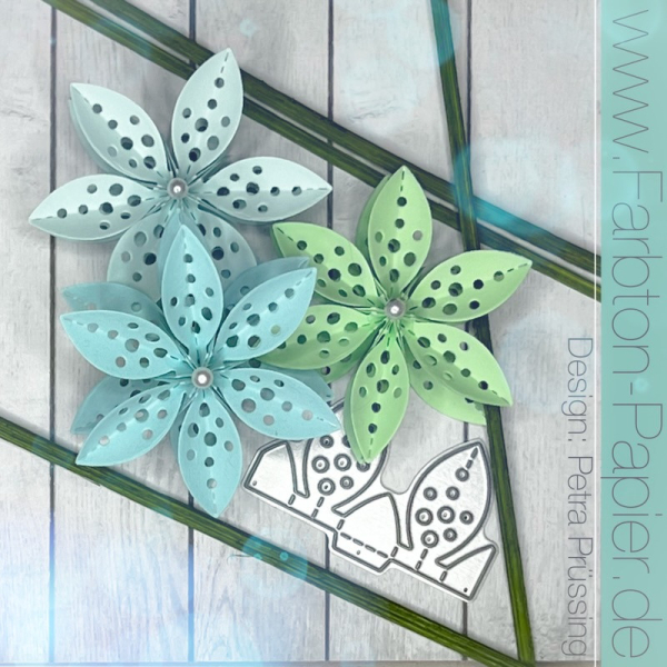 Faltblume #161 Mini, Stanze - Farbton Papier