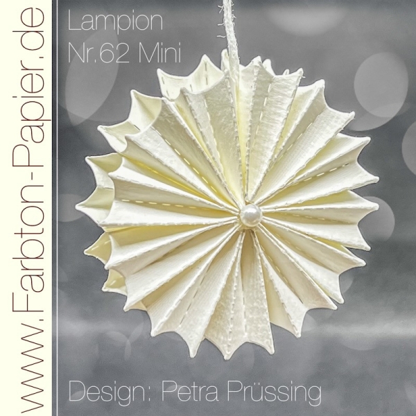 Lampion #62 Mini, Stanze - Farbton Papier