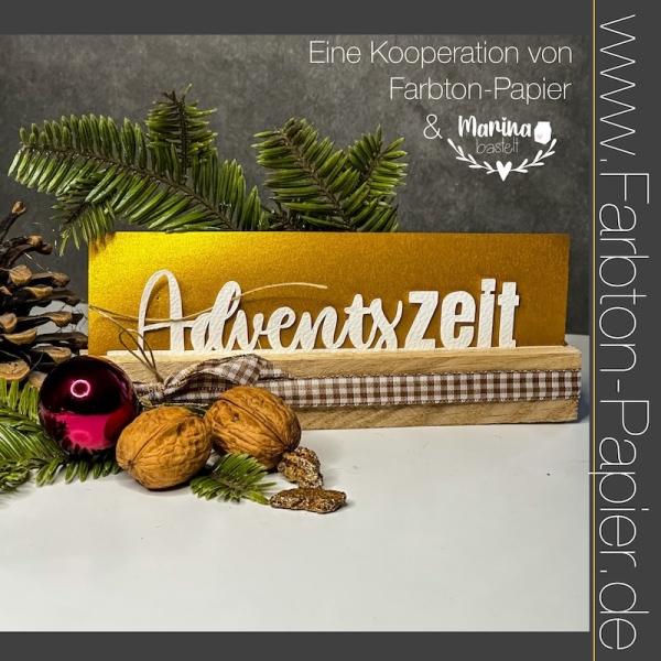 Adventszeit, Stanze - Farbton Papier