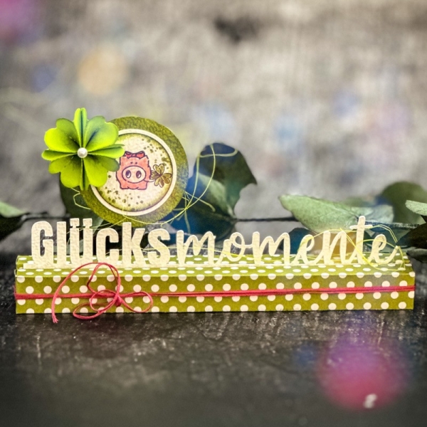Glücksmomente, Stanze - Farbton Papier