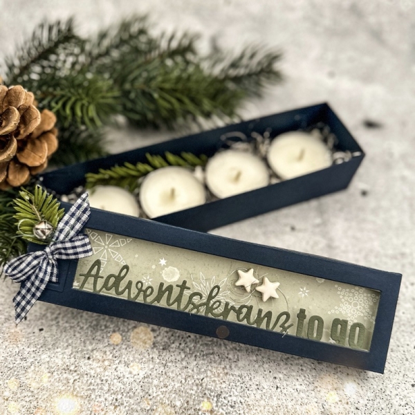 Adventskranz to go, Stanze - Farbton Papier