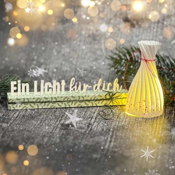 Ein Licht für dich, Stanze - Farbton Papier