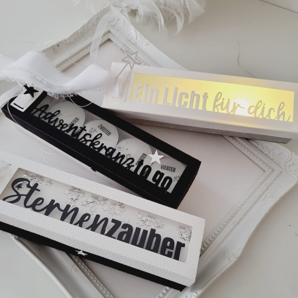 Box für Schriftstanzen, Stanze - Farbton Papier