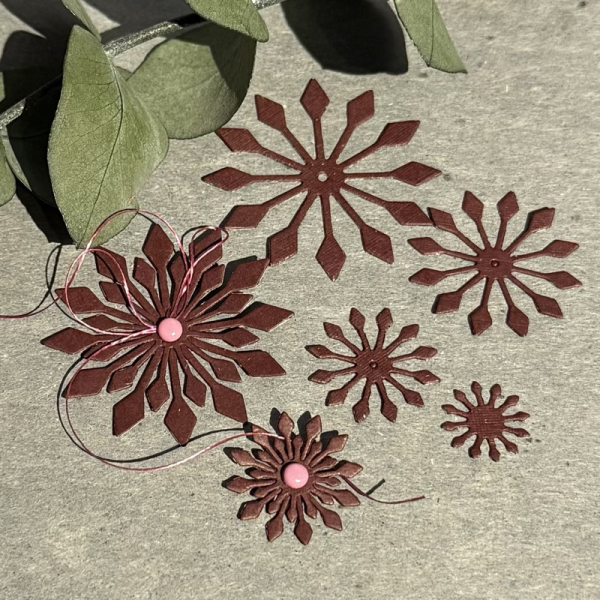 Mittelpunktstanzen Rautenblüte, Stanze - Farbton Papier