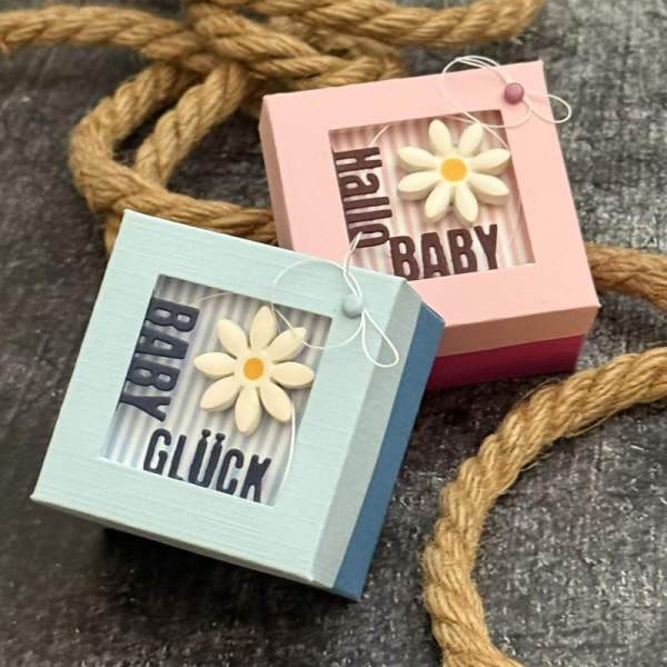 Zusatzschriften Mini Set: Baby, Stanze - Farbton Papier