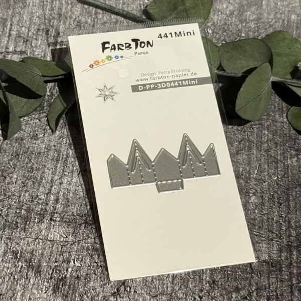 Faltstern #441 Mini, Stanze - Farbton Papier