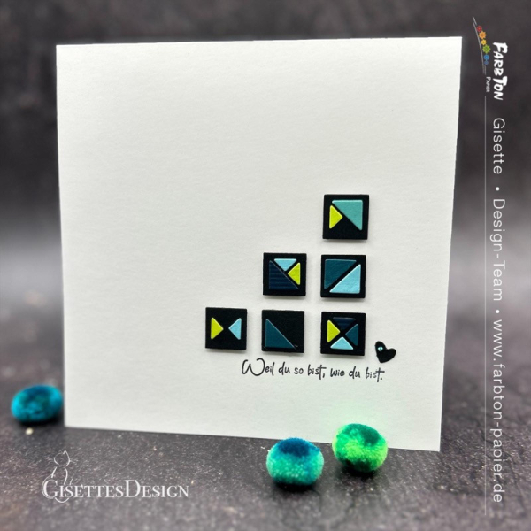 Mosaik, Stanze - Farbton Papier