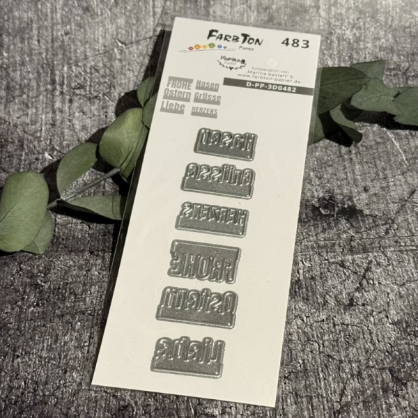 Zusatzschriften Mini Ostern/Frühling, Stanze - Farbton Papier