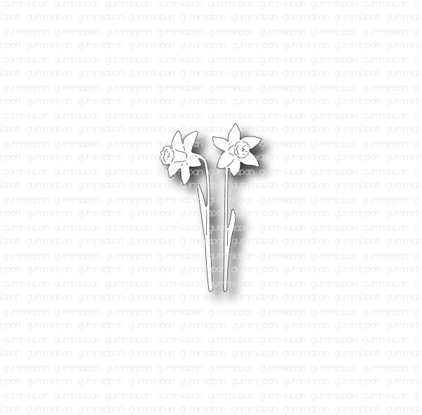 Kleine Narzissen, Stanze - Gummiapan