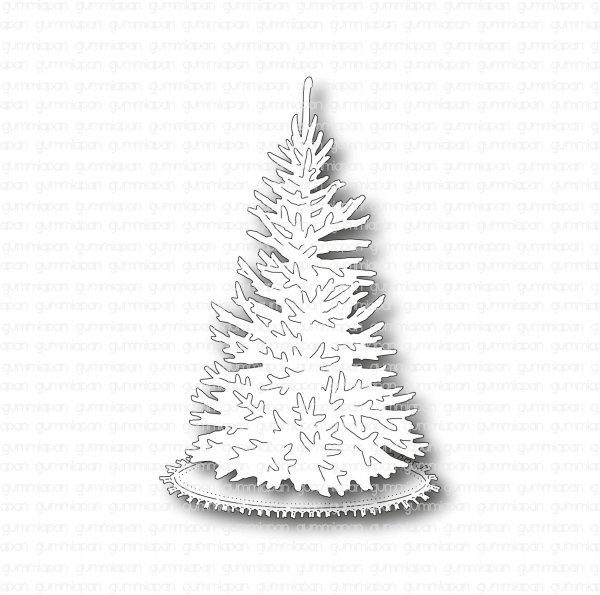 Weihnachtsbaum & Teppich, Stanze - Gummiapan