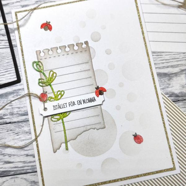 Marienkäfer, Stanze - Gummiapan