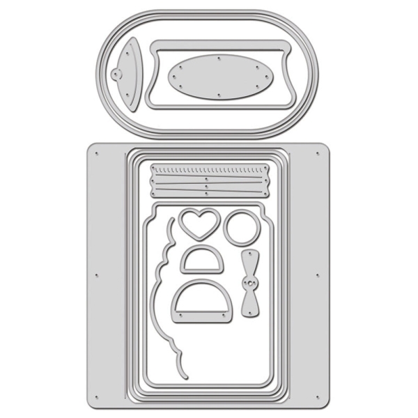 Dome Jar Shaker, Stanze – Stampendous