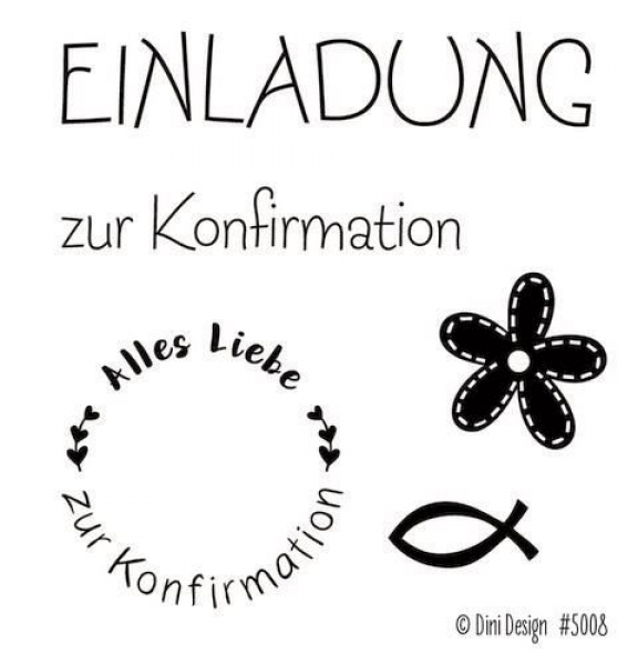 Konfirmation, Clearstamp - Dini Design