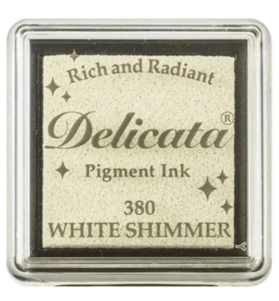 Delicata Pigment Mini Ink, White Shimmer