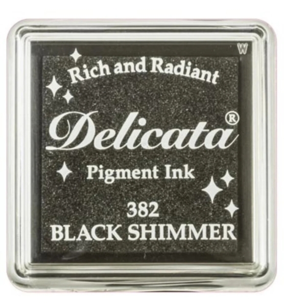 Delicata Pigment Mini Ink, Black Shimmer