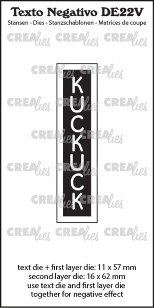 Kuckuck (Negativ) Vertikal, Stanze - Crealies