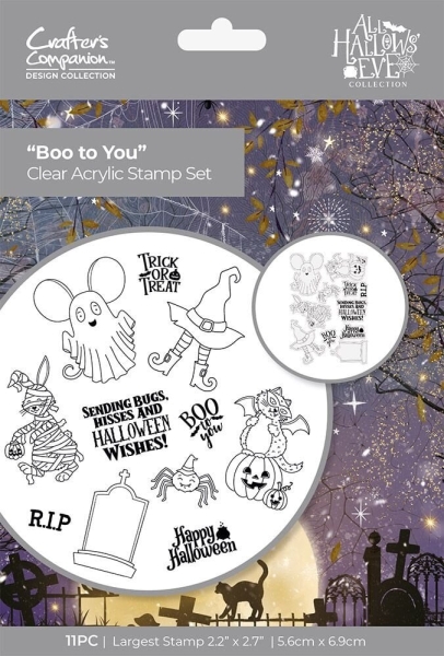 Boo To You, Clearstamps - Crafter's Companion