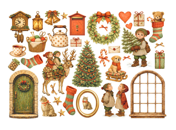 Silent Night, Ephemera - Stamperia