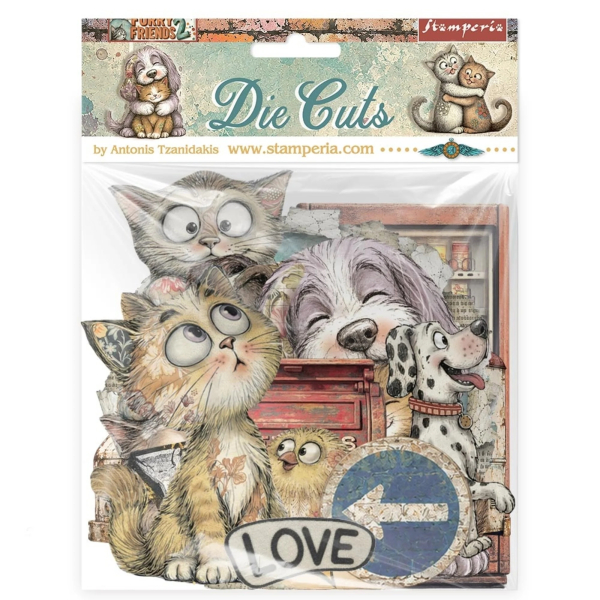 Furry Friends 2, Die-Cuts - Stamperia