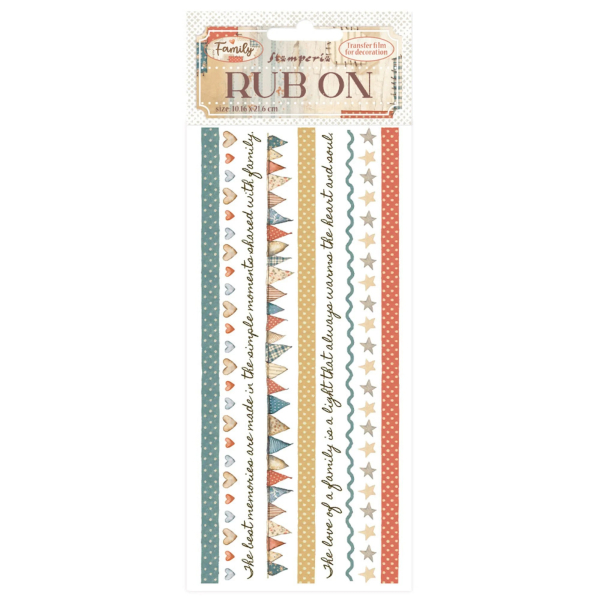 Family - Stripes, Rub-On - Stamperia