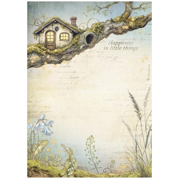 Hidden Grove Treehouse, A4 Rice Paper - Stamperia