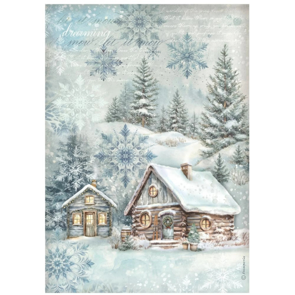 The Owl's House Cottage, A4 Rice Paper - Stamperia