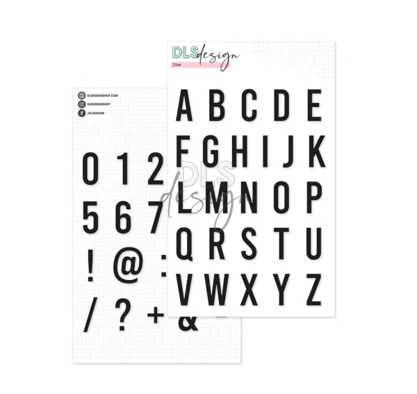 Alphabet & Numbers Gilmo Medium, Stanzen - DLS Design